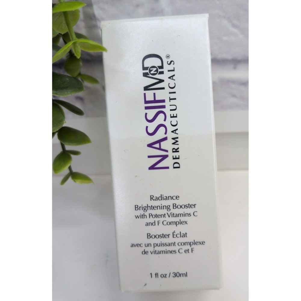 NIB!🥰NassifMD Dermaceuticals‎ Radiance Brightening Booster Vitamin C 1oz/30ml
